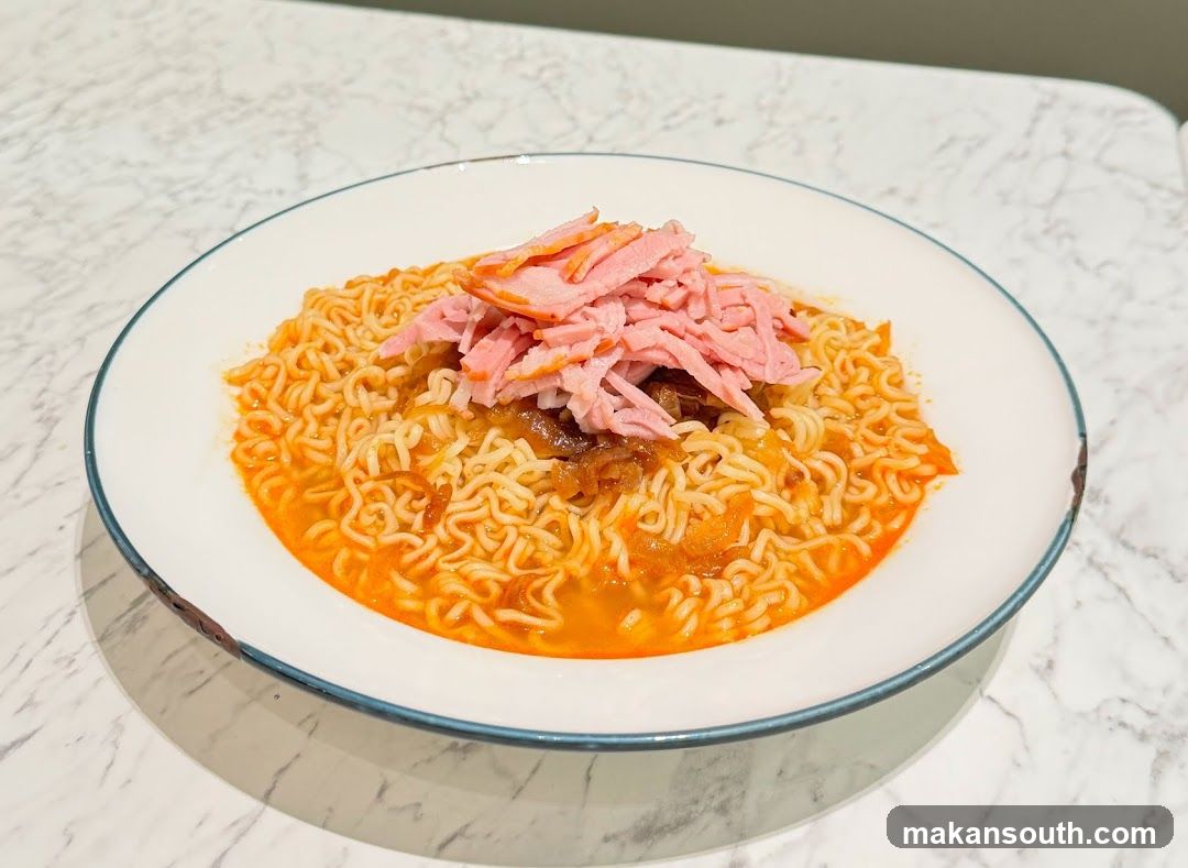 Spicy Ramen with Ham Topping