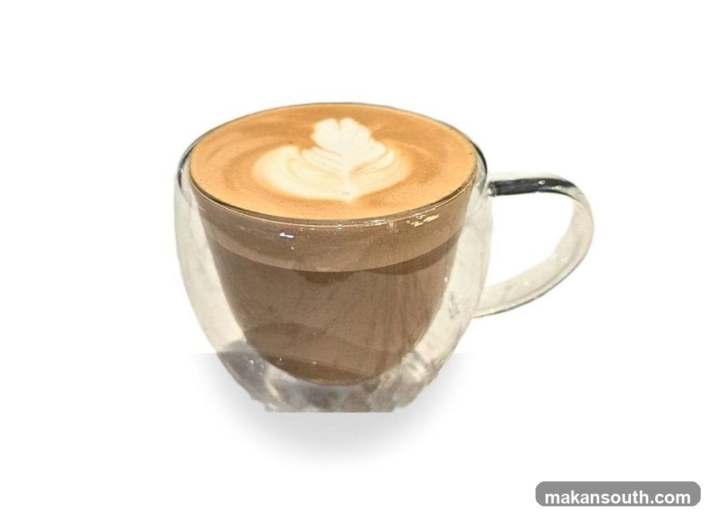 Latte in Glass Cup