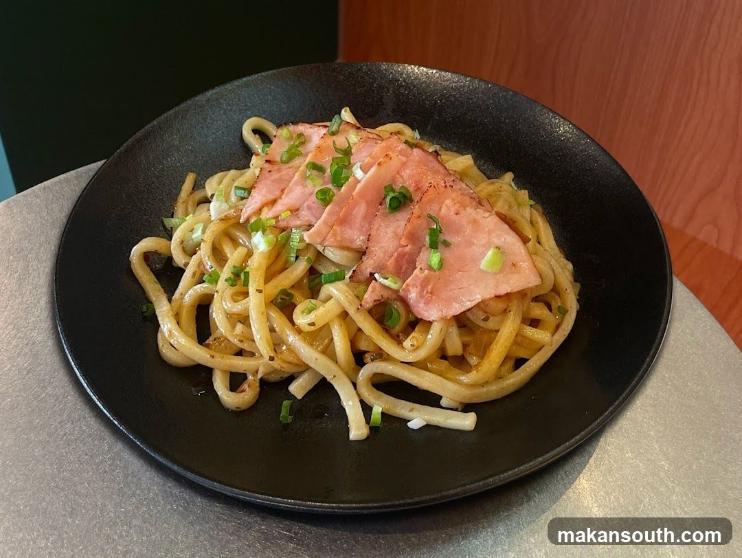 Ham and Noodles Dish