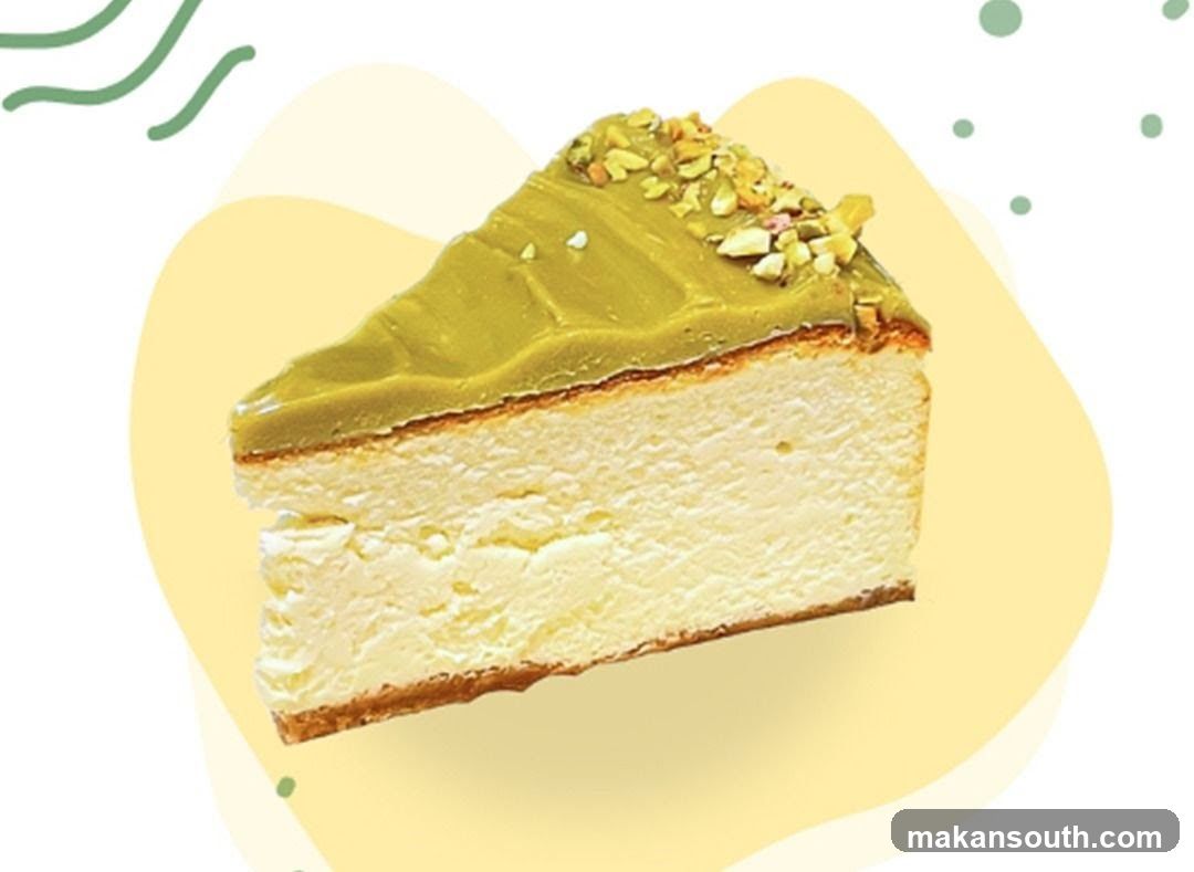 Matcha Cheesecake Slice