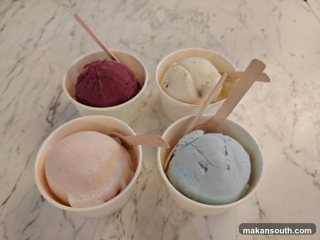 Four Scoops of Ice Cream