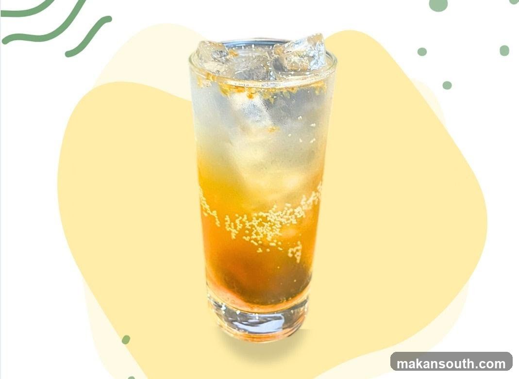 Iced Tea Drink with Ice Cubes