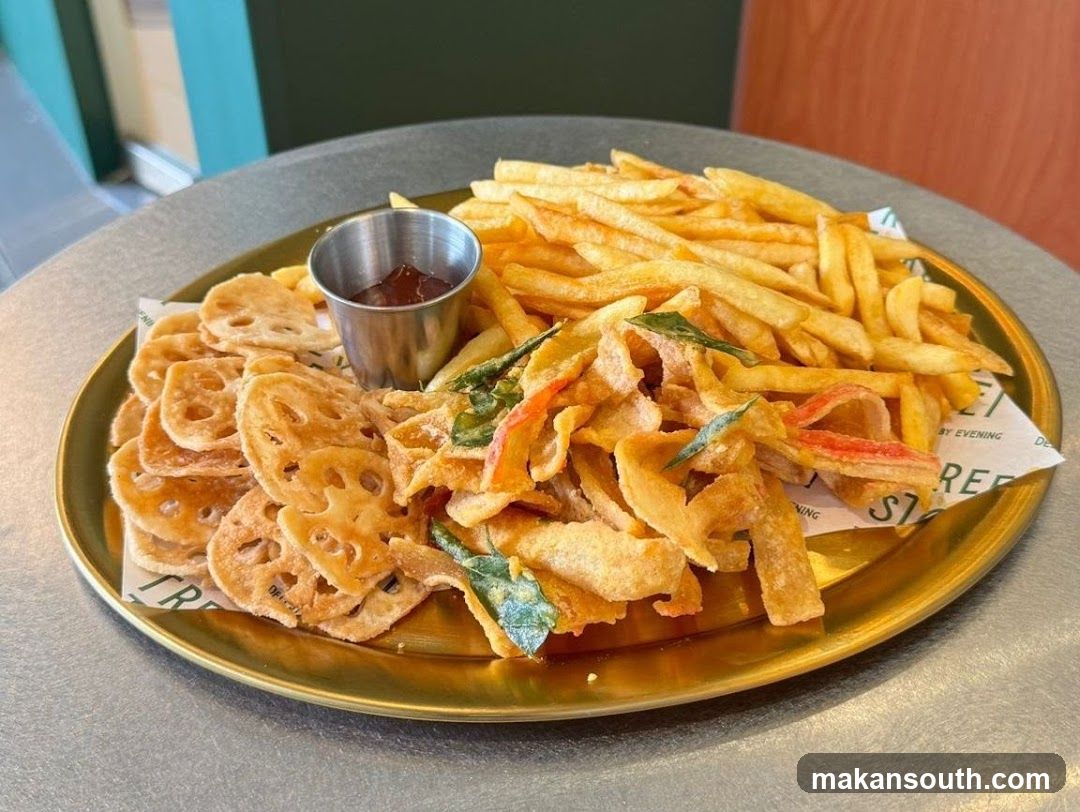 Fried Food Platter with Dipping Sauce