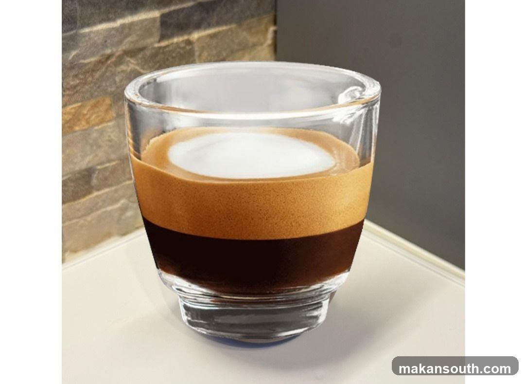 Cappuccino in Glass Cup