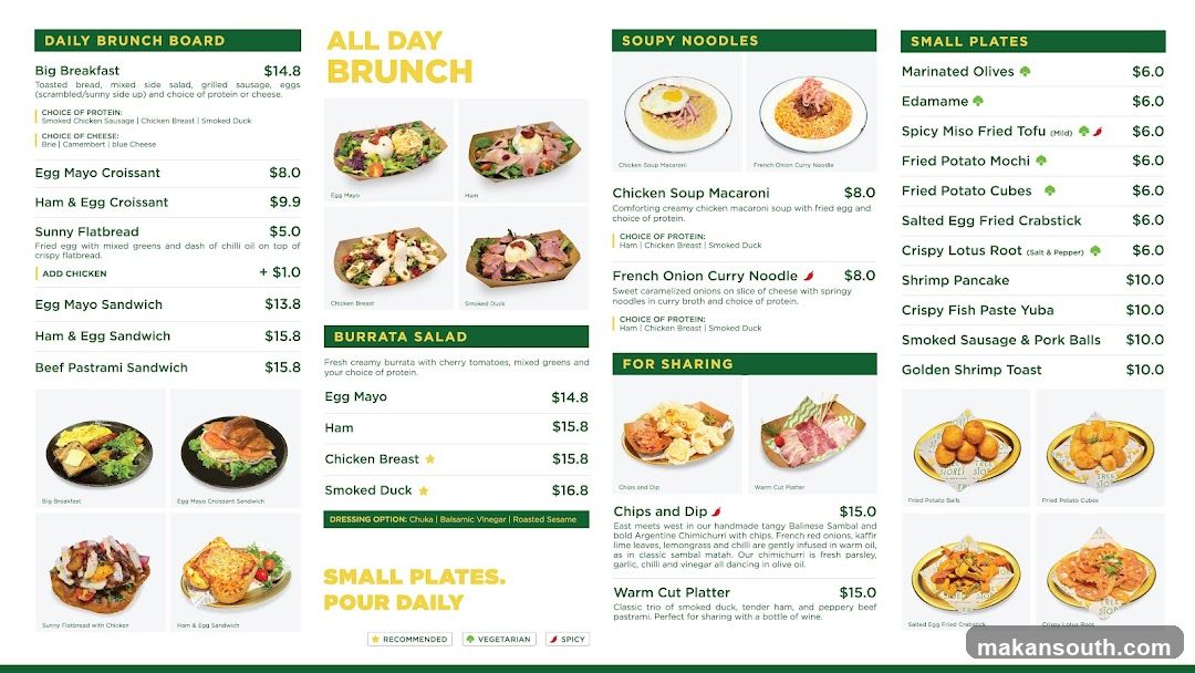 DAILY BRUNCH BOARD & ALL DAY BRUNCH MENU