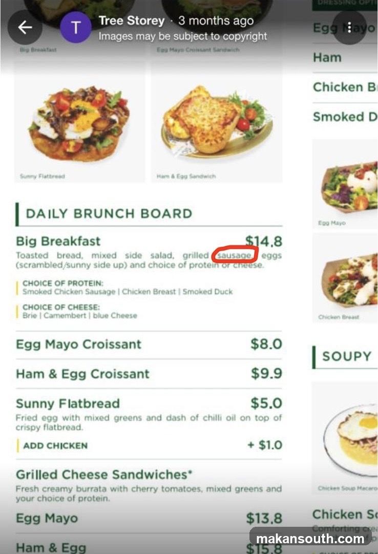 Daily Brunch Board Menu