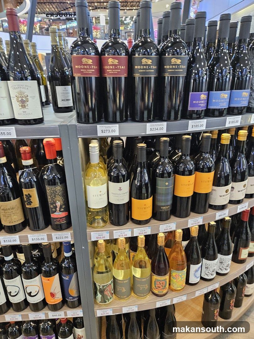 Wine and Spirits Display Shelf