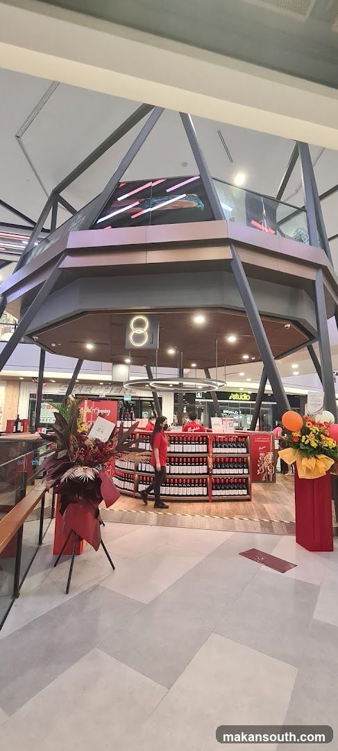Interior Shop Display with Wine Bottles