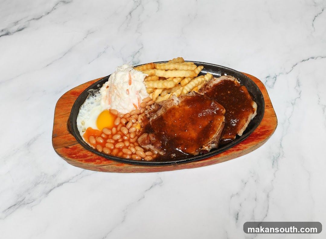 Sizzling Steak Platter with Sides