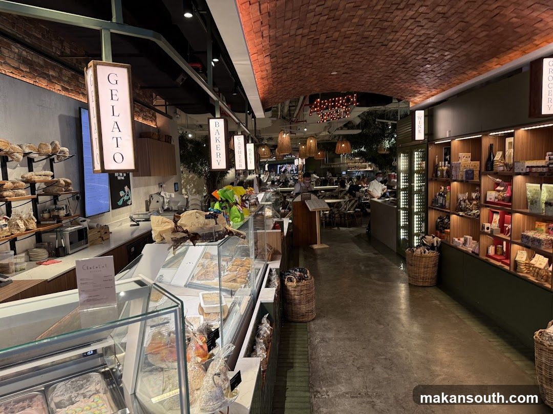 Gelato and Bakery Interior