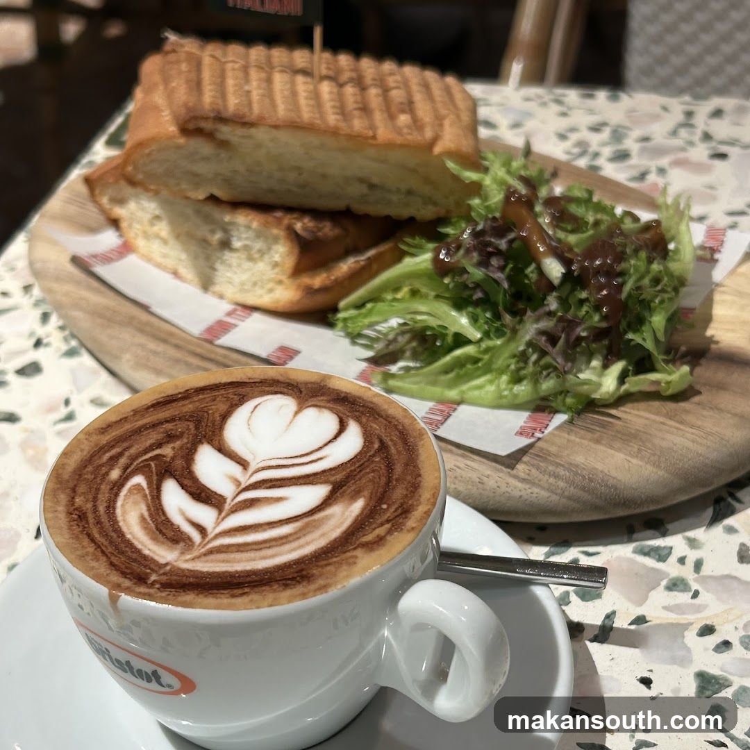 Coffee and Sandwich Meal