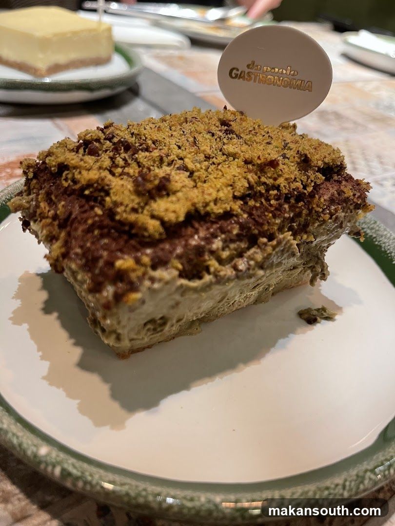 Pistachio Cake with Crumble Topping