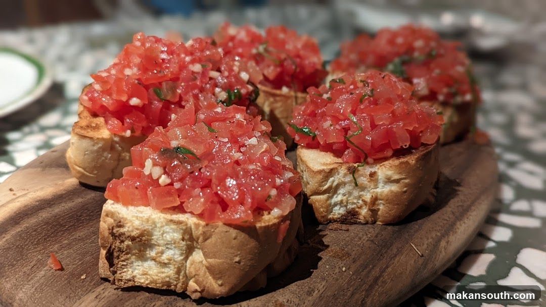 Bruschetta with Tomato Topping
