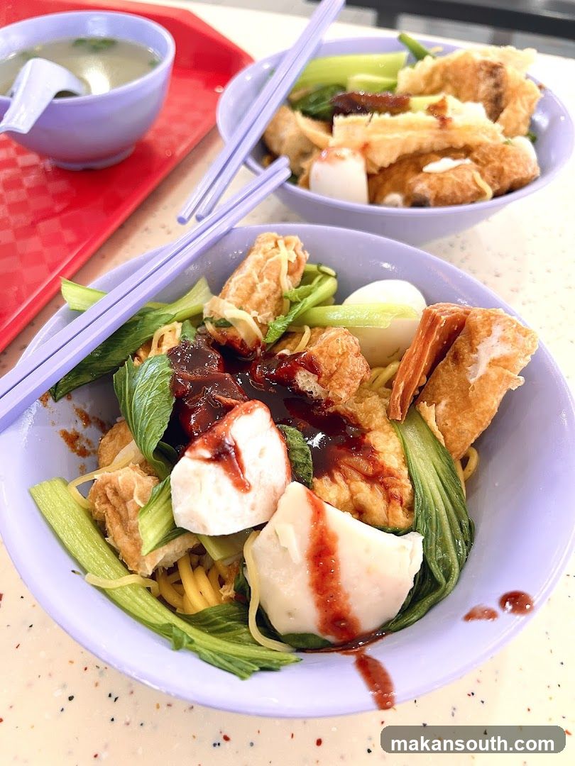 Noodles with Fish Balls and Vegetables
