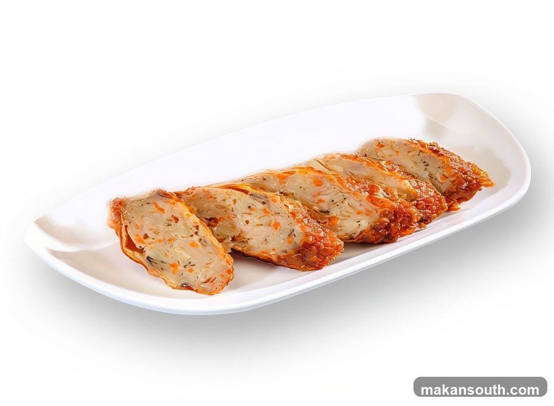 Sliced Meatloaf on White Plate