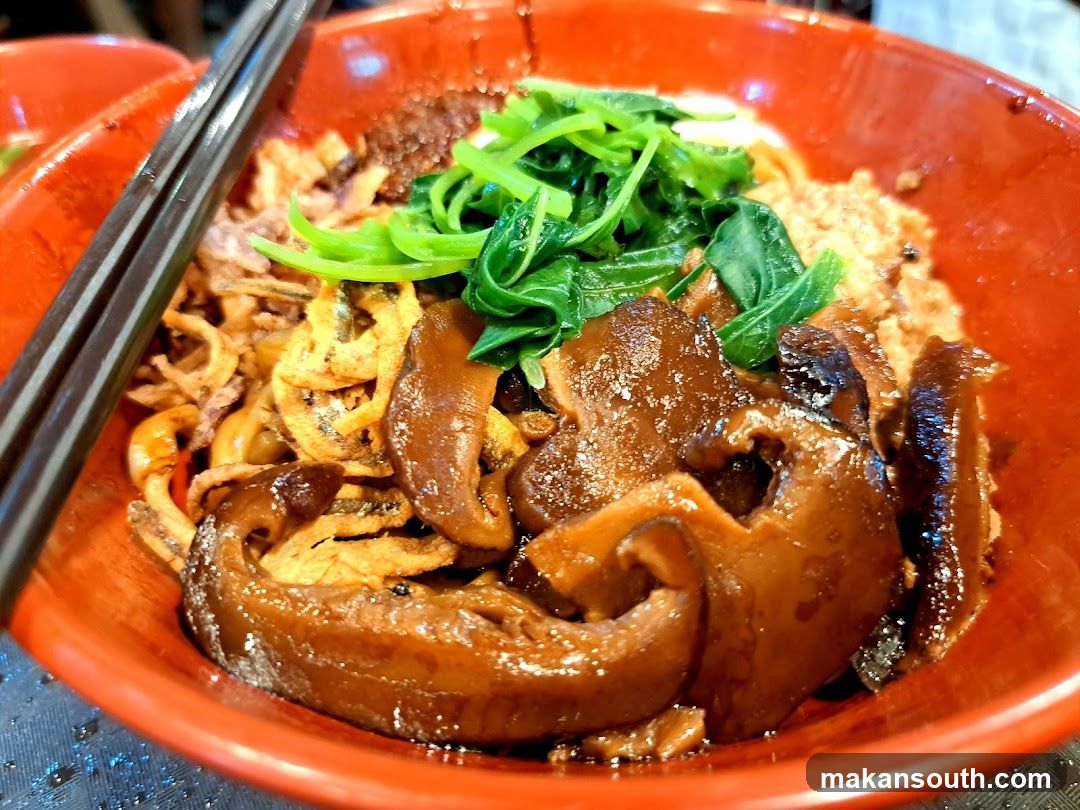 Bowl of Noodles with Tofu and Greens