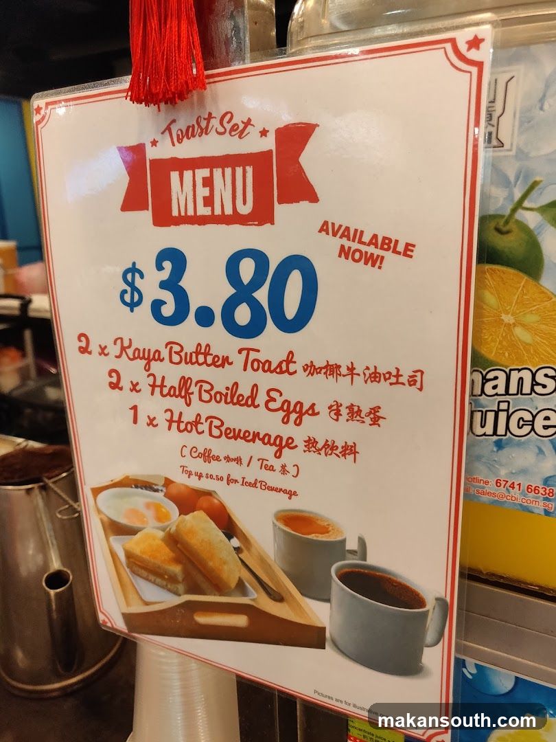 Toast Set Menu Sign