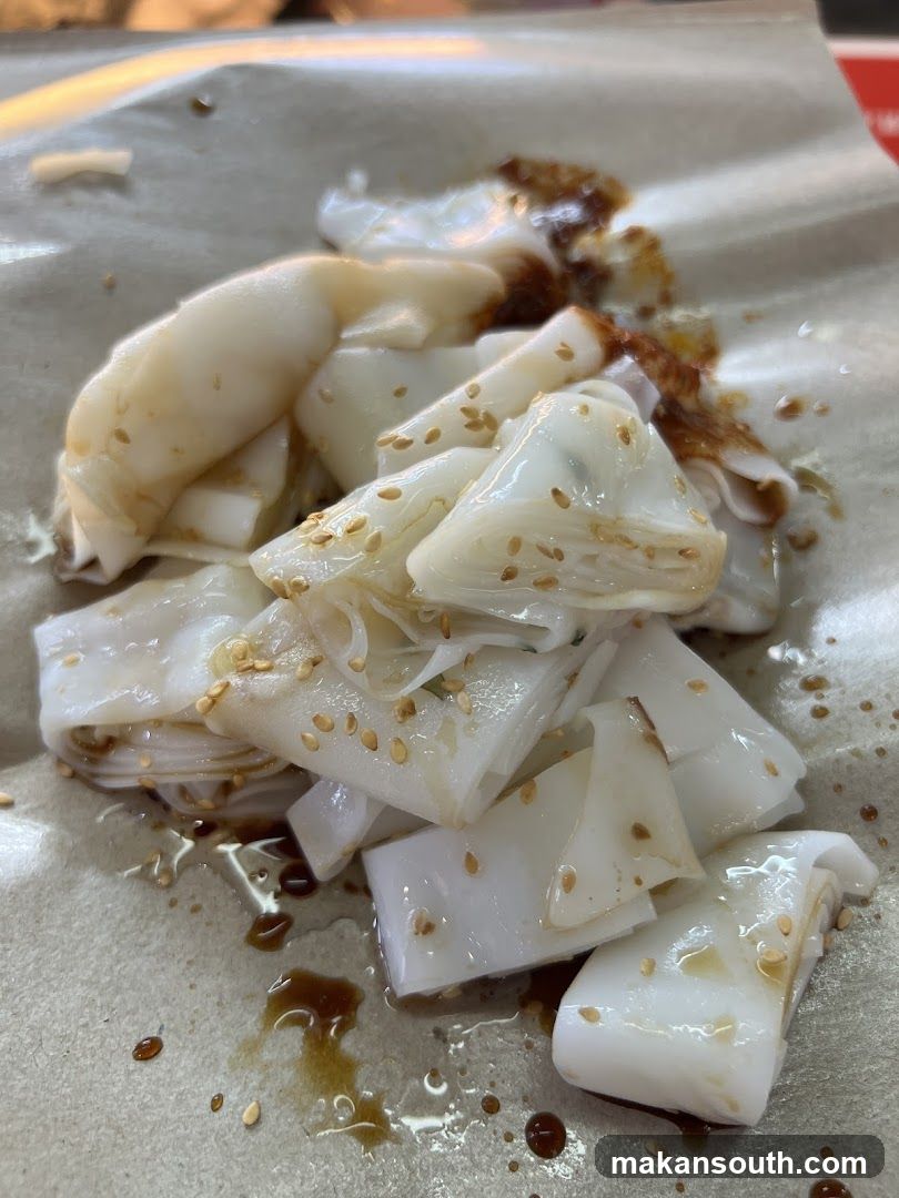 Rice Noodle Dish with Sesame Seeds