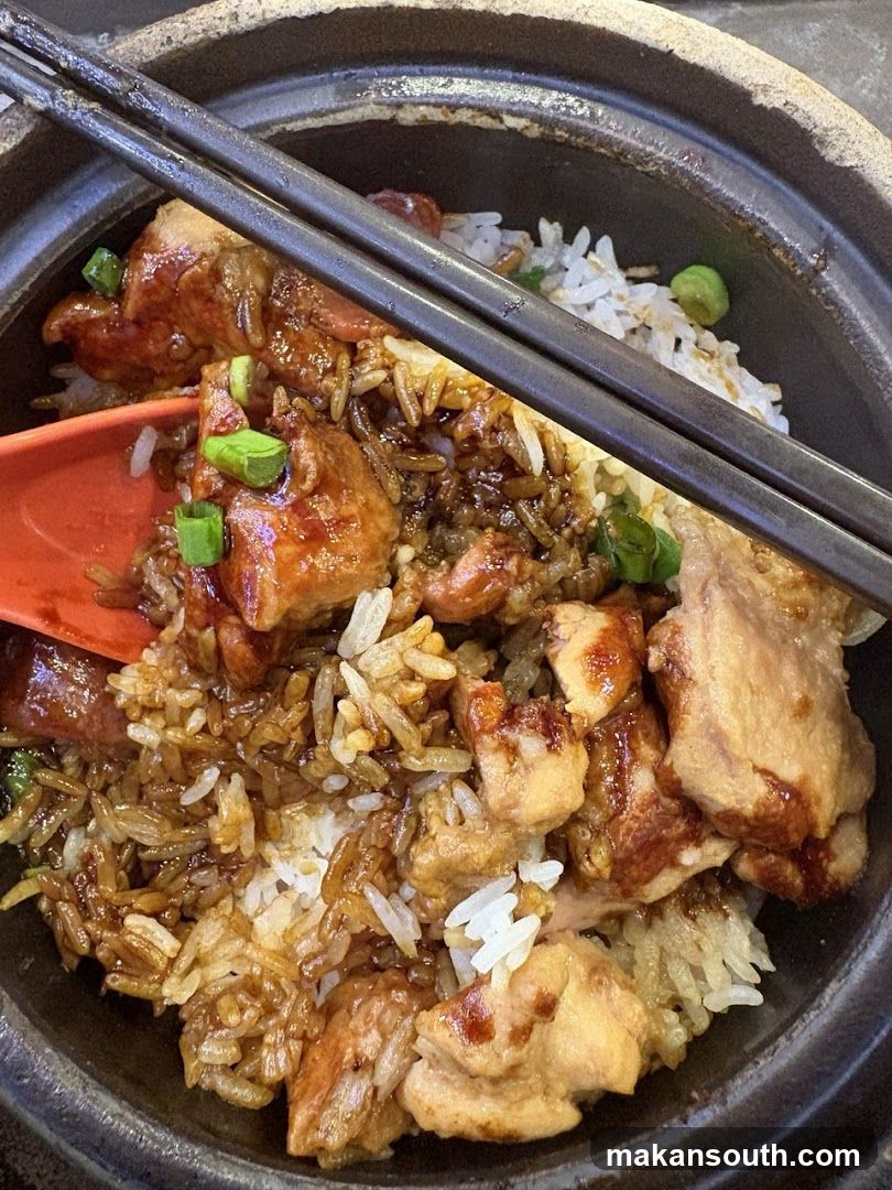 Sizzling Claypot Rice with Chicken and Sausage