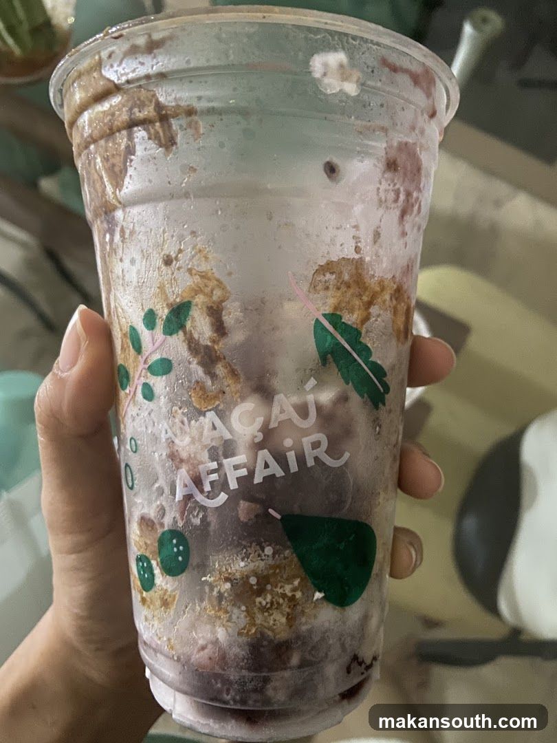 Beverage Cup with Condensation and Residue