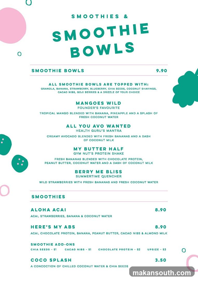 Smoothies & Smoothie Bowls