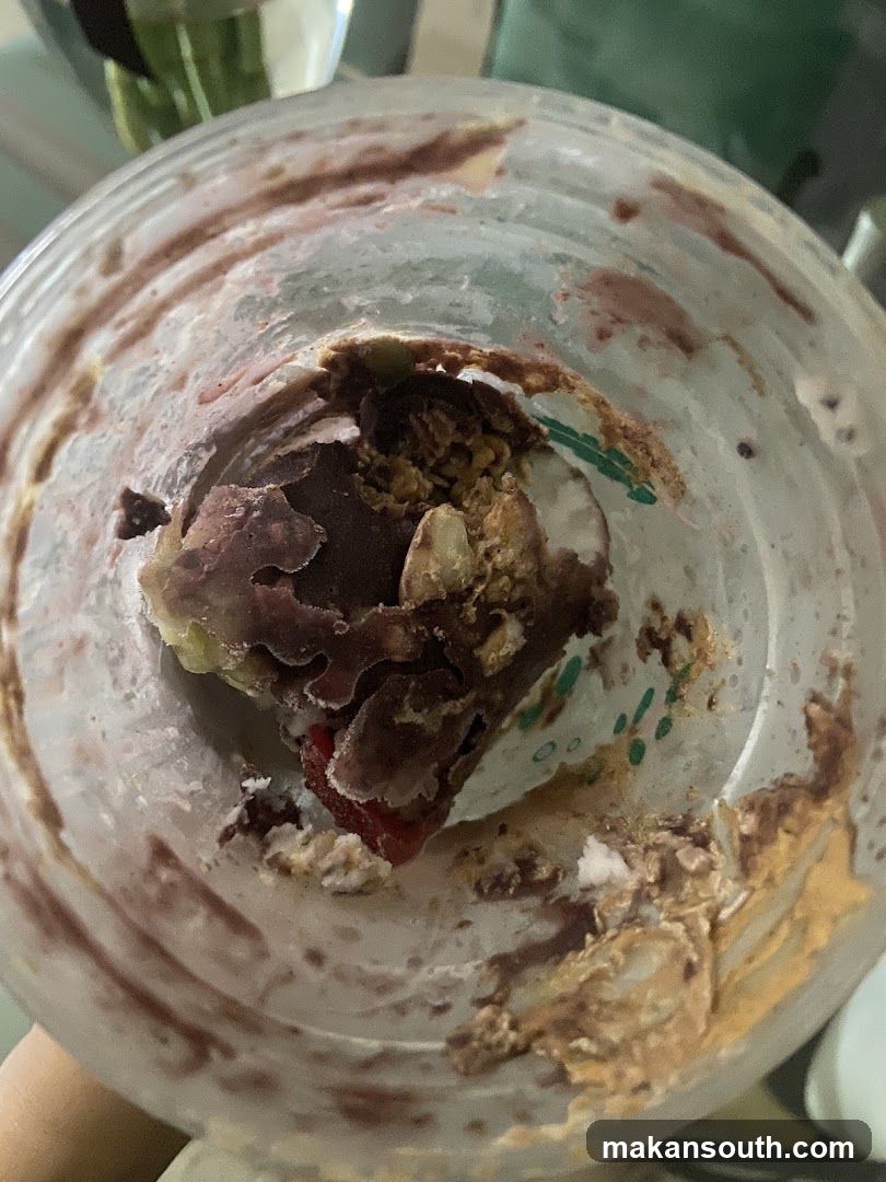 Remains of a Dessert in a Cup