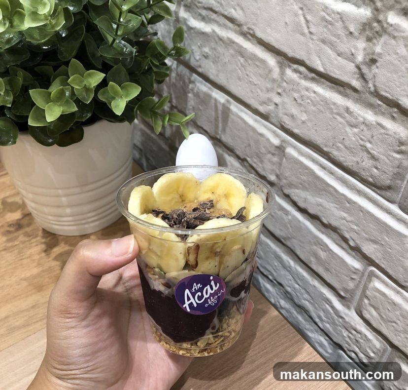 Acai Bowl with Bananas and Granola