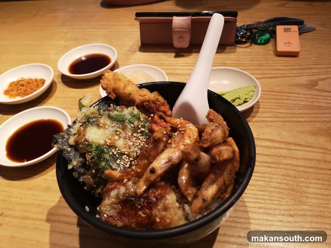 Fried Chicken Rice Bowl with Sides