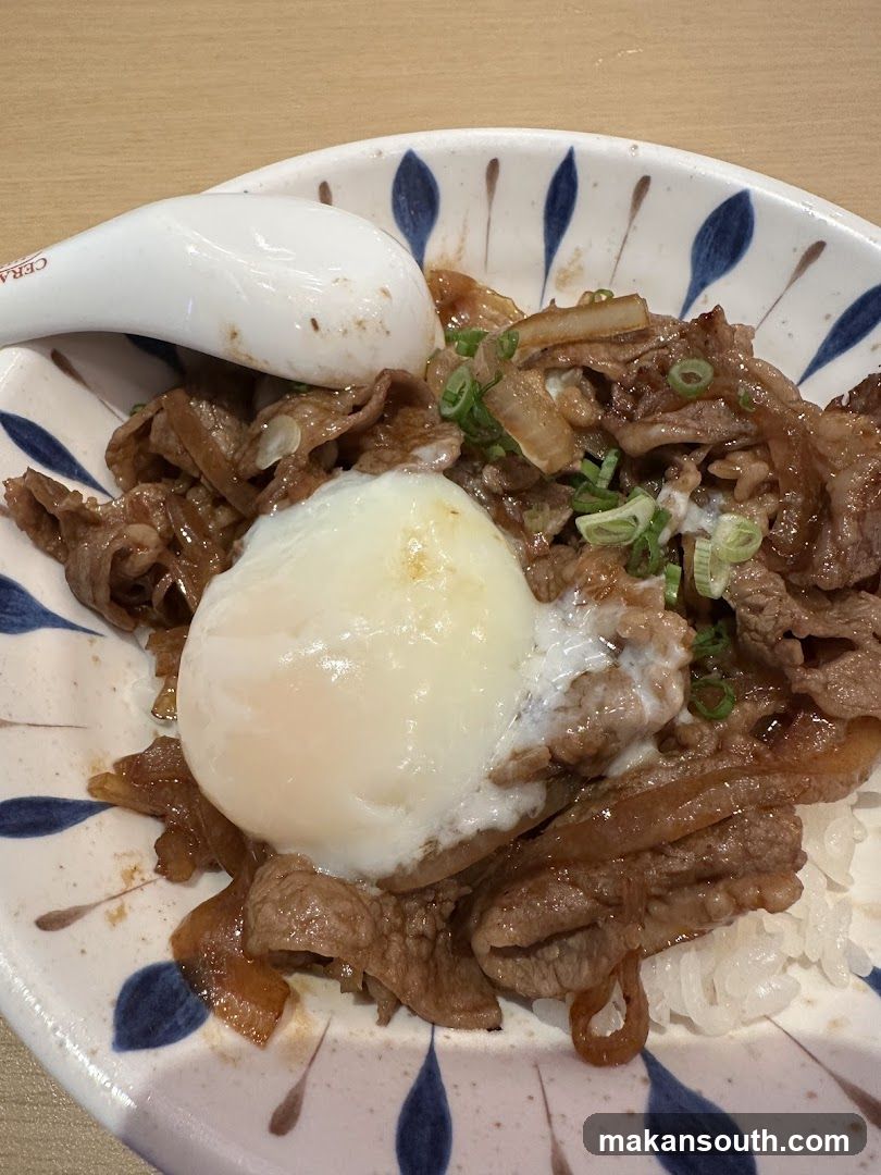Beef Rice Bowl with Soft-Boiled Egg