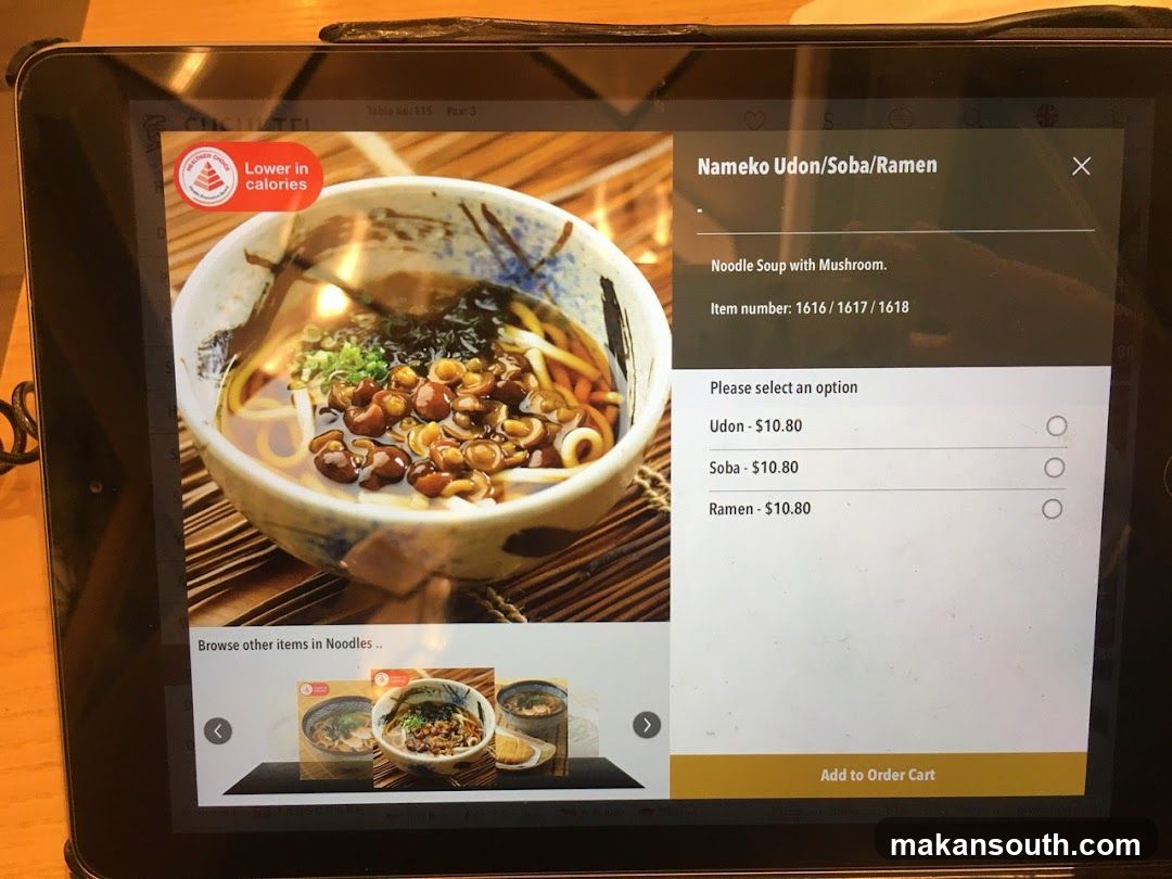 Digital Menu Display at Restaurant