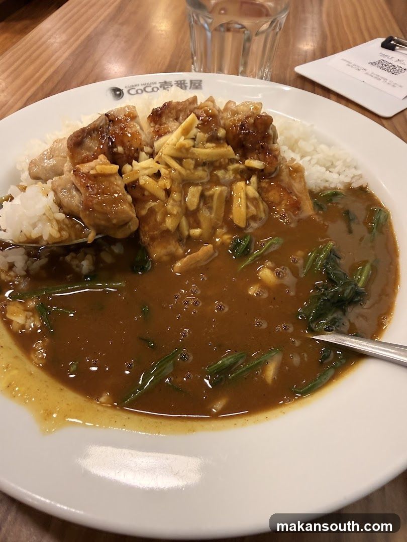 Curry Rice Bowl at CoCo Chicken House