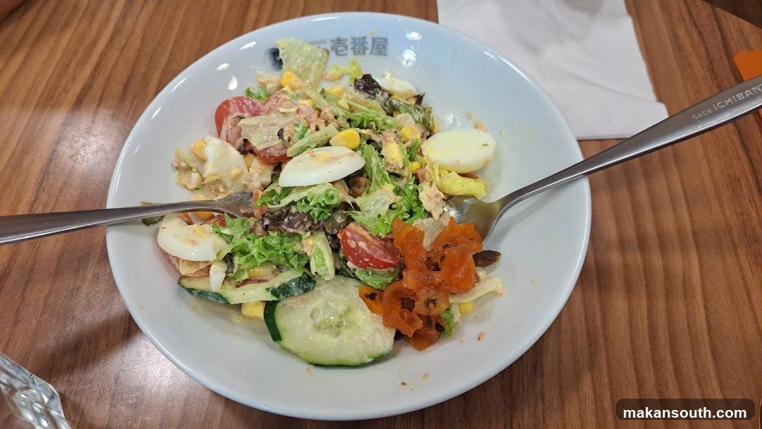 Salad Bowl with Chopsticks and Fork