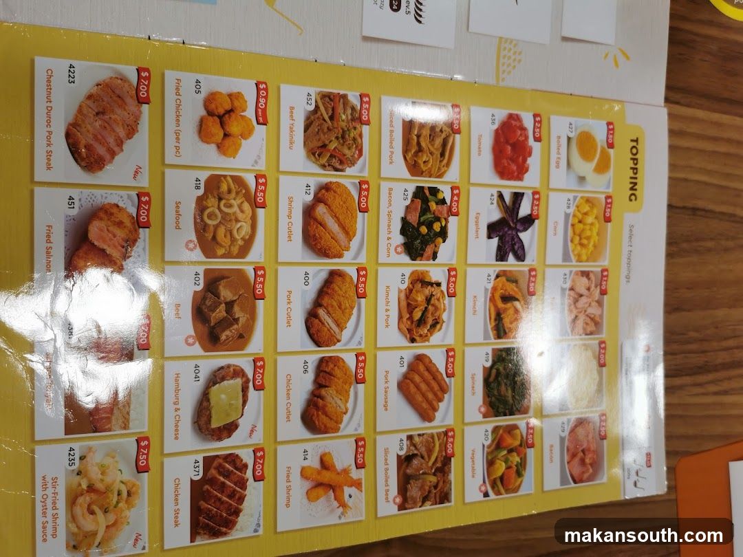 Food Menu Board