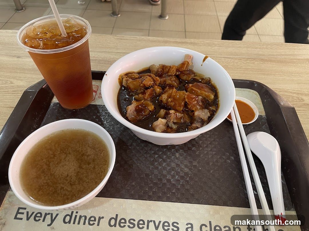 Braised Meat with Rice and Drink