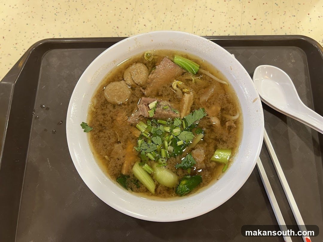 Bowl of Beef Noodle Soup