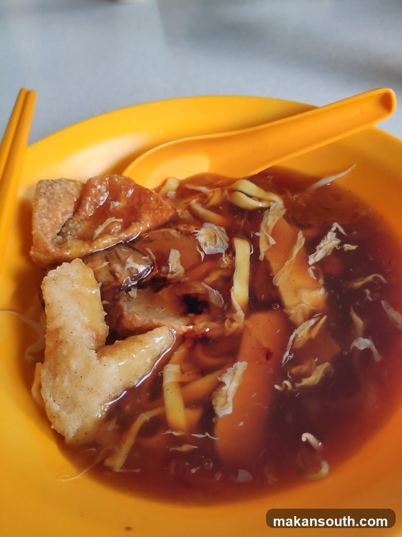 Noodle Soup with Fried Items