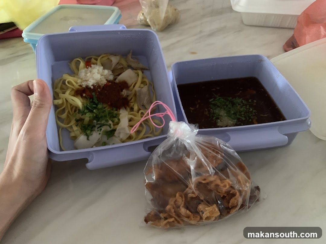 Noodles with side dishes