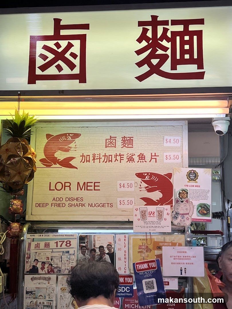 178 Lor Mee Menu