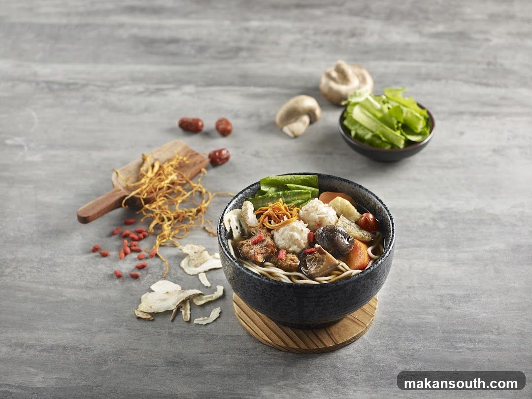 Noodle Bowl with Ingredients