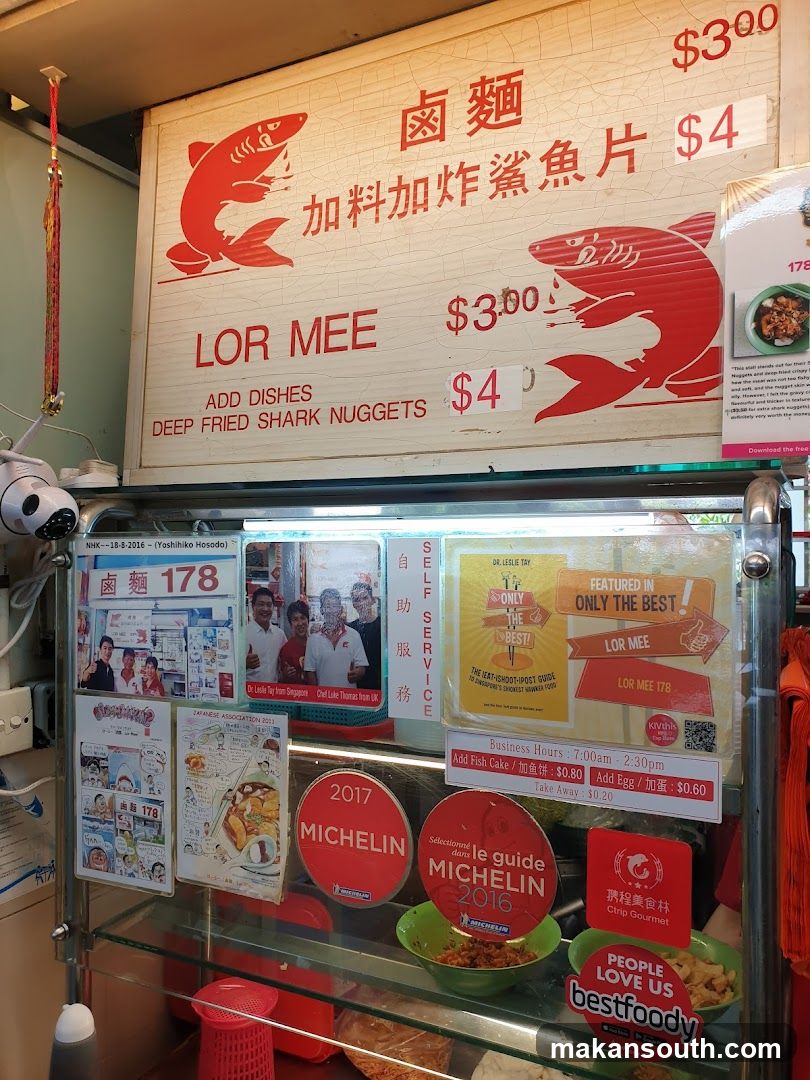 Lor Mee Stall Menu and Awards
