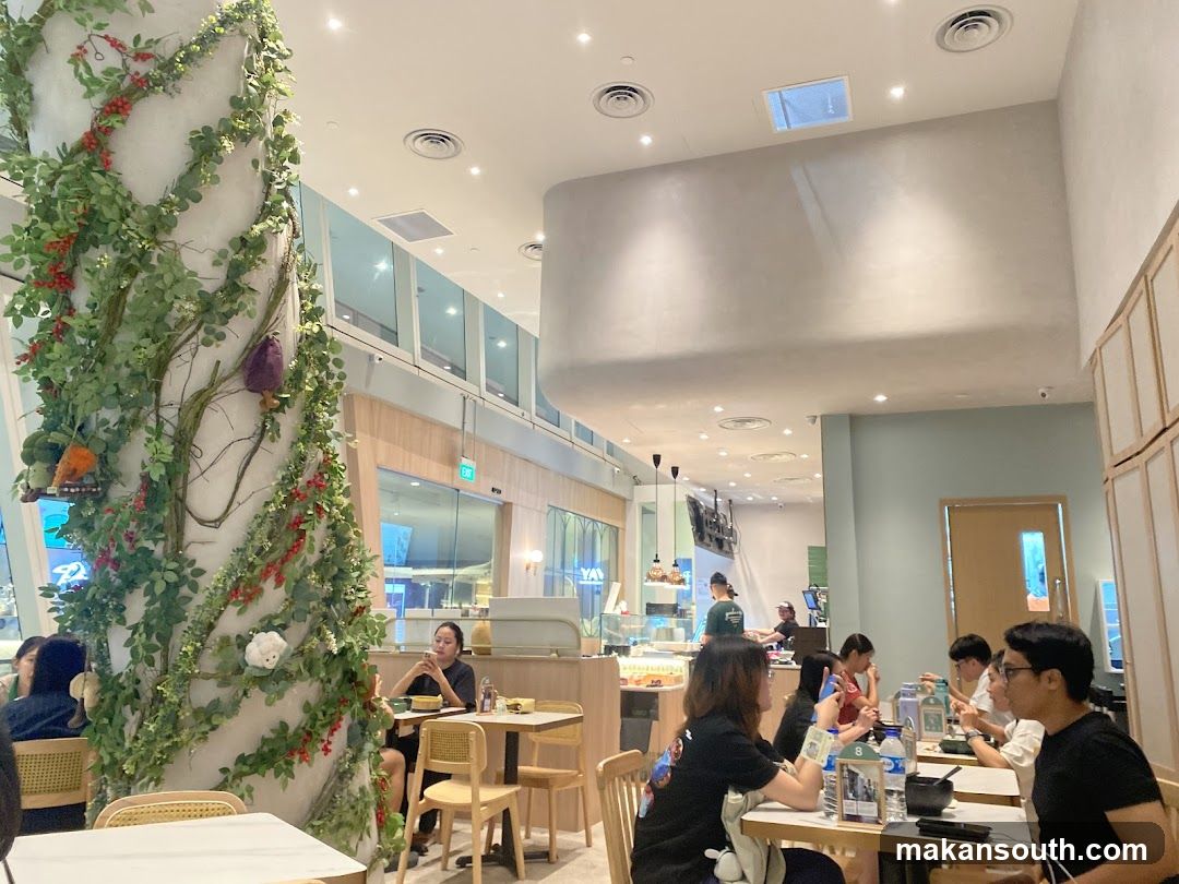 Dining Interior with Greenery Decor