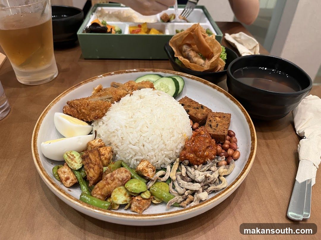 Bowl of Rice with Side Dishes