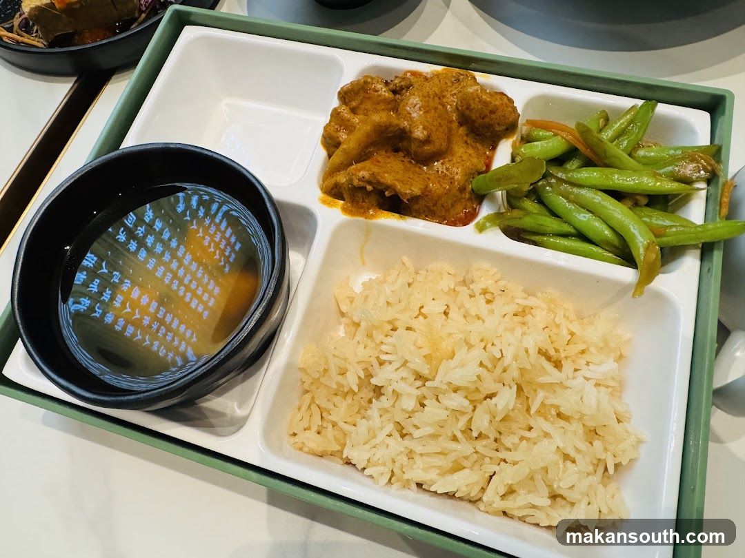 Meal Tray with Curry and Rice