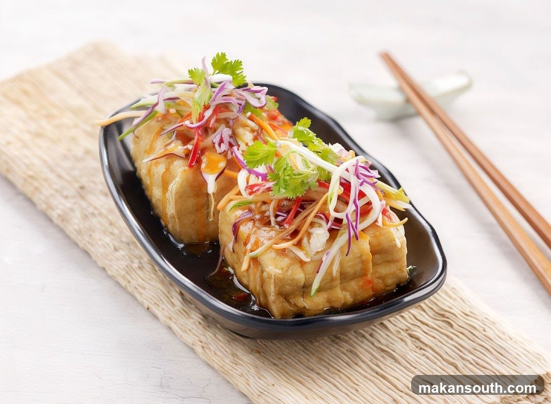 Stuffed Tofu with Slaw