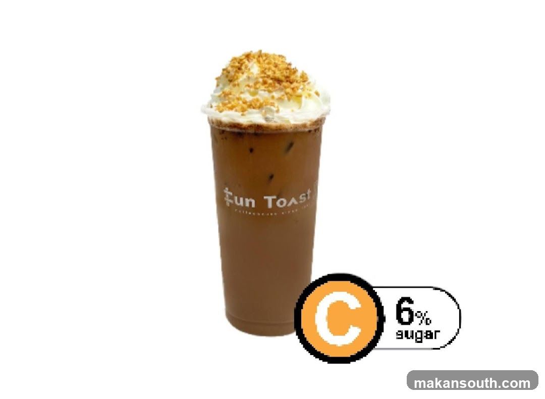 Iced Coffee with Whipped Cream and Nuts