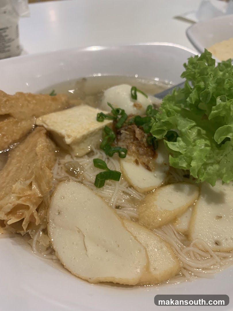 Noodle Soup with Tofu and Egg