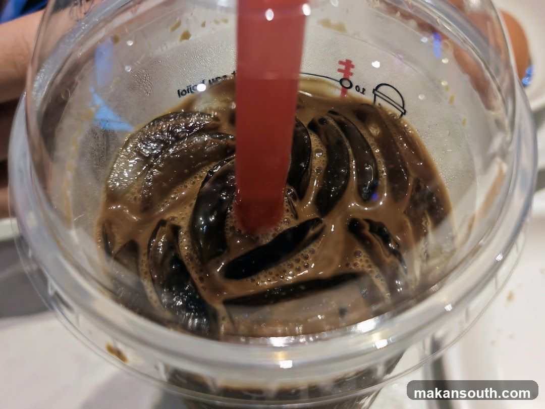 Iced Coffee with Straw
