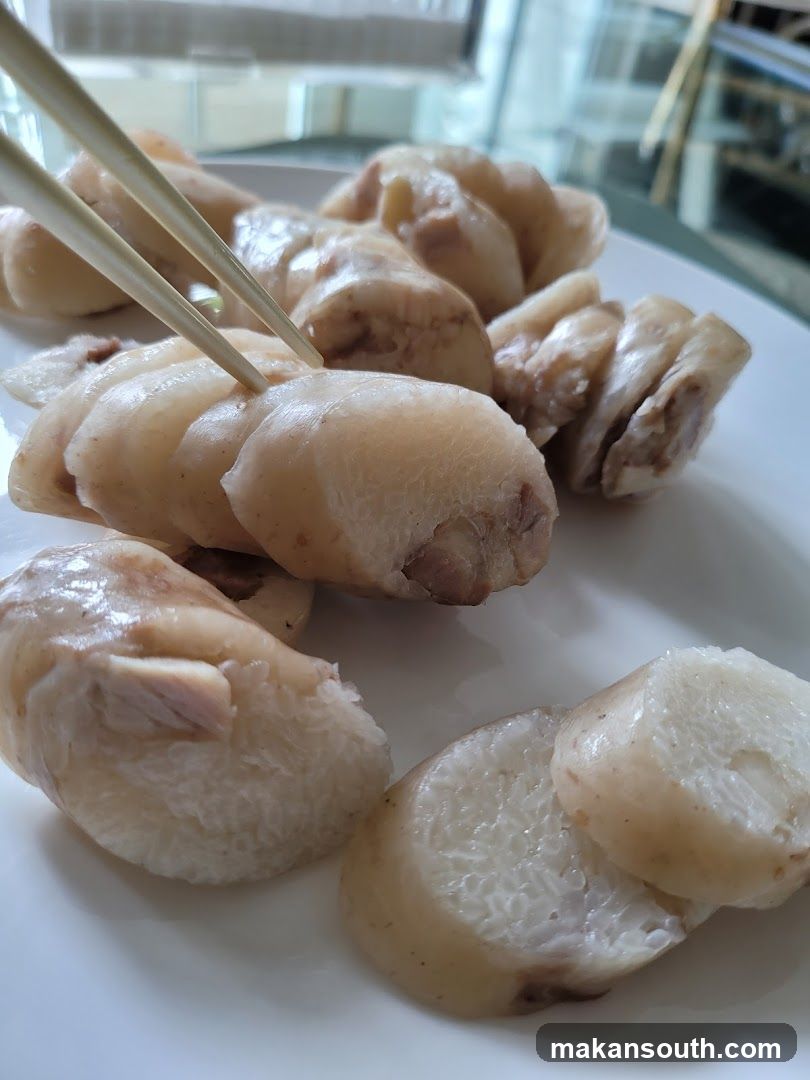 Sliced Chicken Feet on a Plate