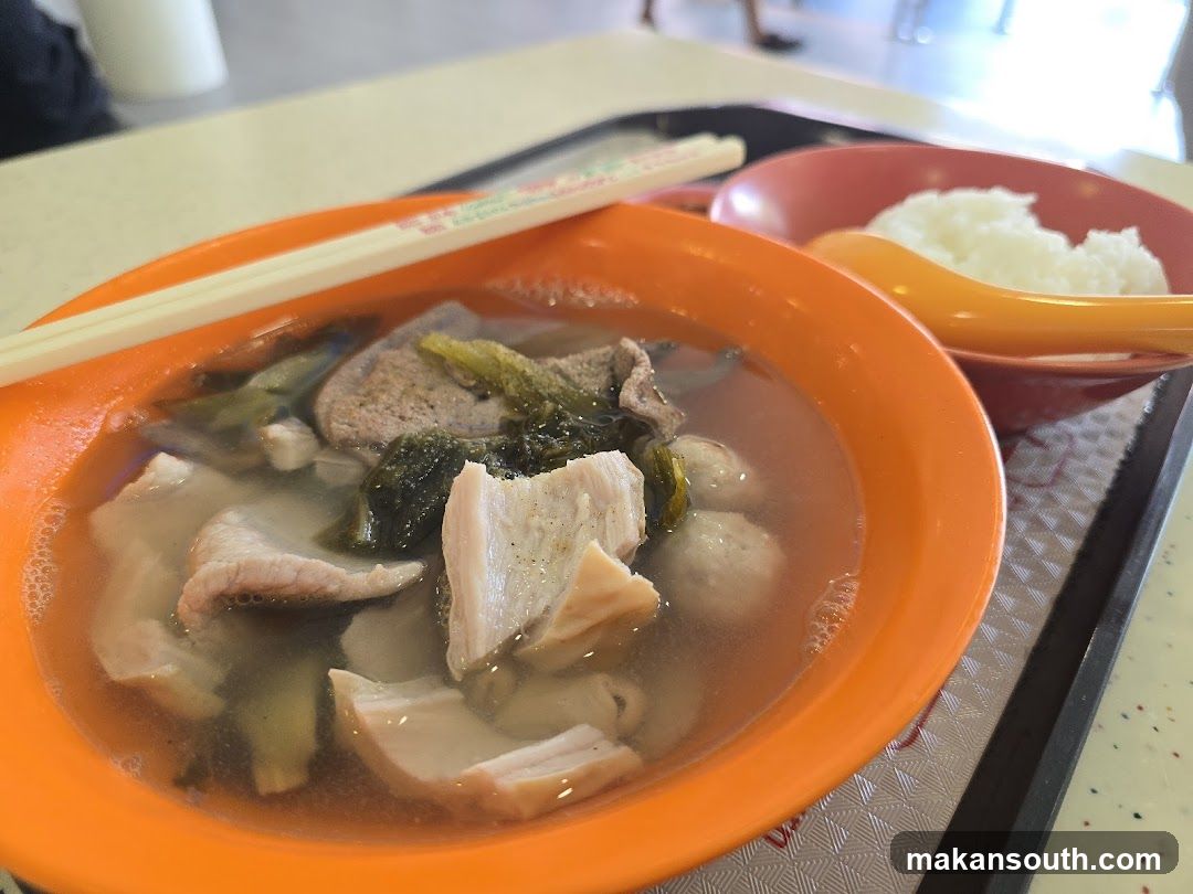 Soup Bowl with Chopsticks and Rice