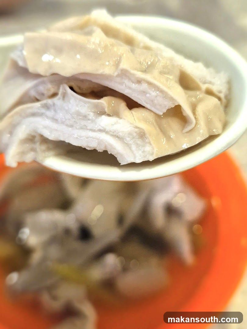 Sliced Pork Belly in Bowl